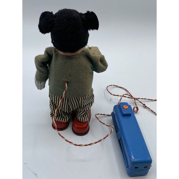Remote Control Smoking Papa Bear 1950s Marusan Toy Japan Box Battery Operated - Picture 3 of 12